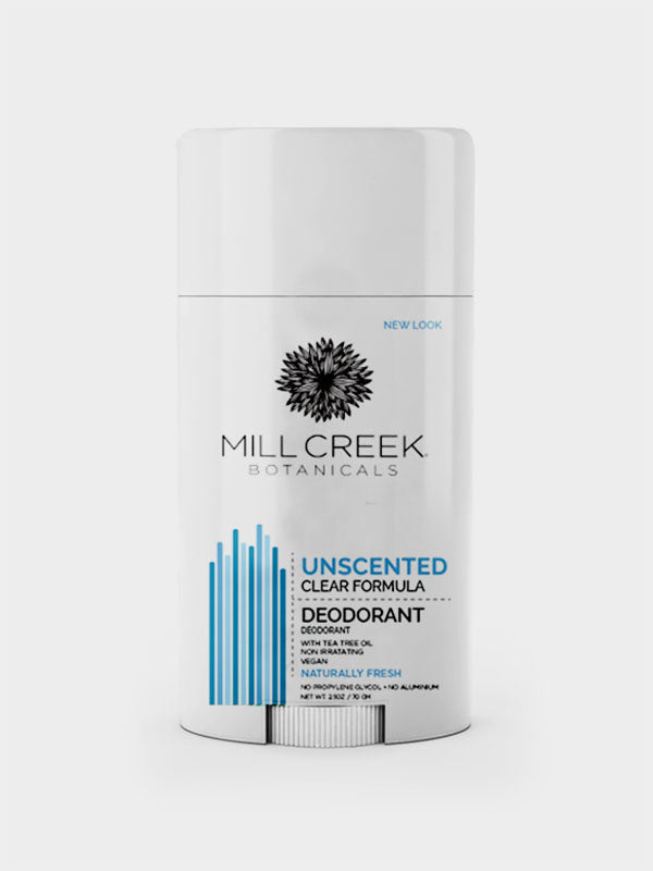 Mill Creek Botanicals Unscented Clear Deodorant, 2.5 Oz